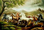 unknow artist Horses 052 oil on canvas